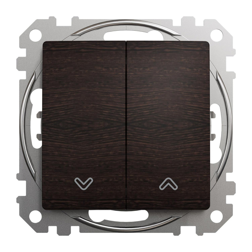 Вимикач для жалюзі кнопочний Schneider Electric Sedna Design Венге SDD181114